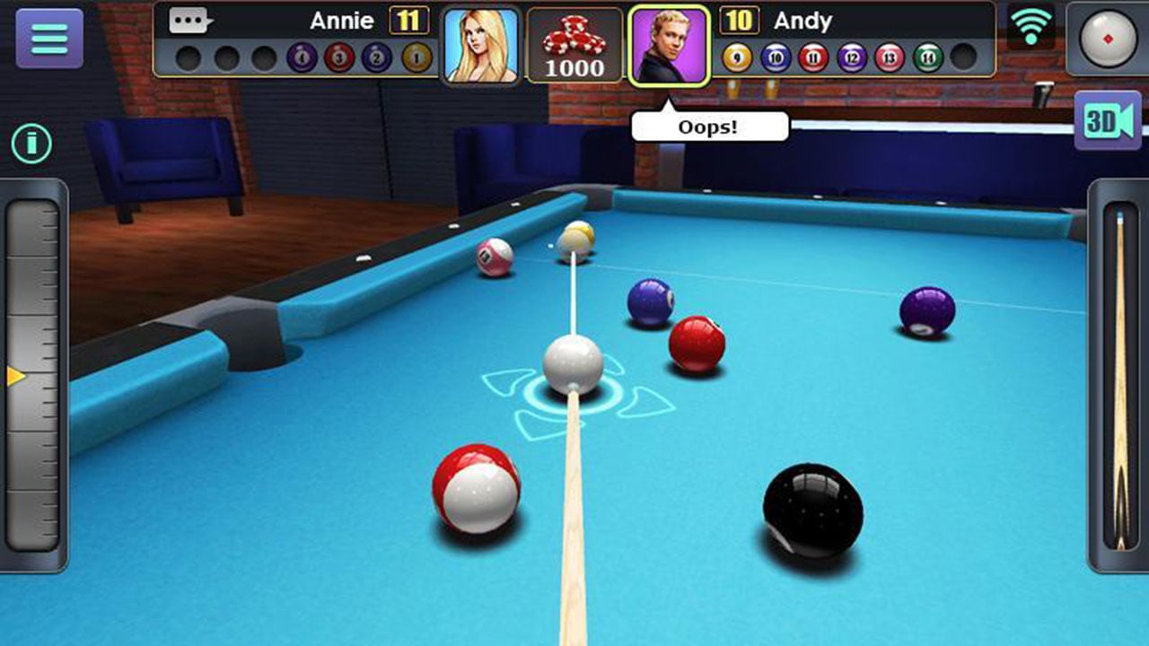 شاشة 3D Pool Ball 0