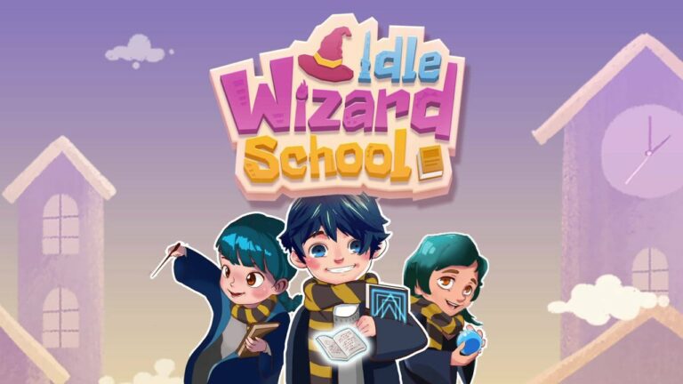 ملصق مدرسة Idle Wizard