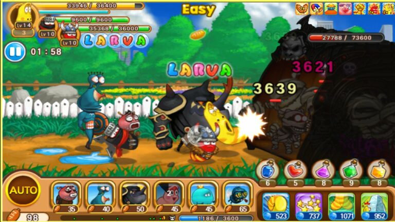 Larva Heroes: Battle League MOD APK 2.7.6 (Free Shopping)