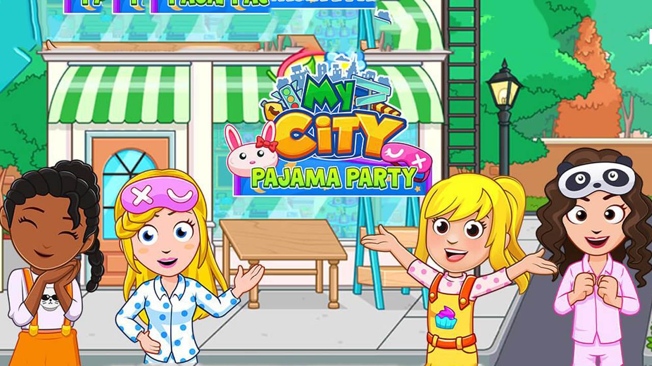 ملصق My City Pajama Party